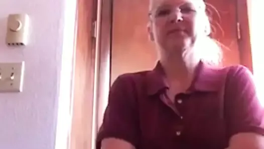 Mature Older Woman Makes Strip Vid