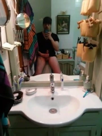 Jerking my big cock