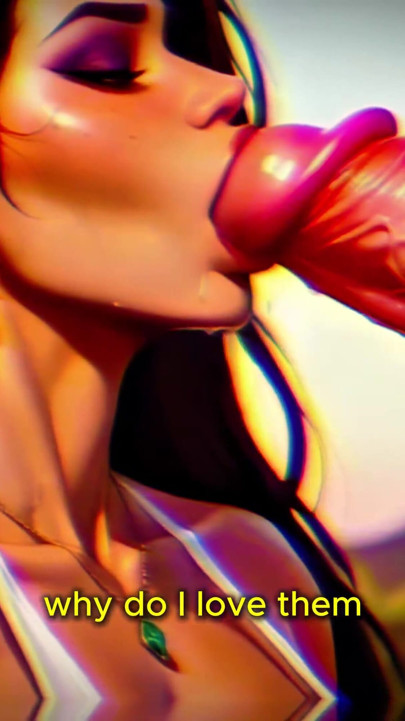 (4K) AI 3D Animated Porn – Latina Baddie Worships Big White Cock (Interracial ASMR) - AI Visuals X | Clip 3