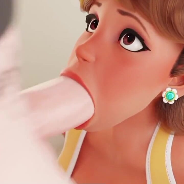 Step-mom Daisy From Mario Sees My Hard Dick and Offer Me to Suck It!!
