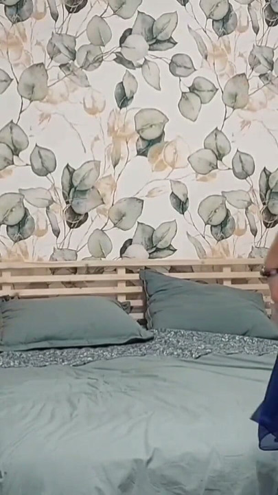 Selena's posing and erotic games in bed | Clip 2