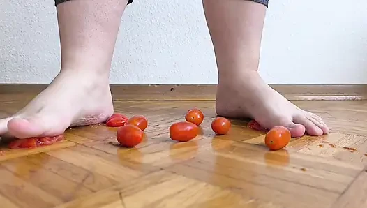 Huge Legs Vs. Cherry Tomatoes