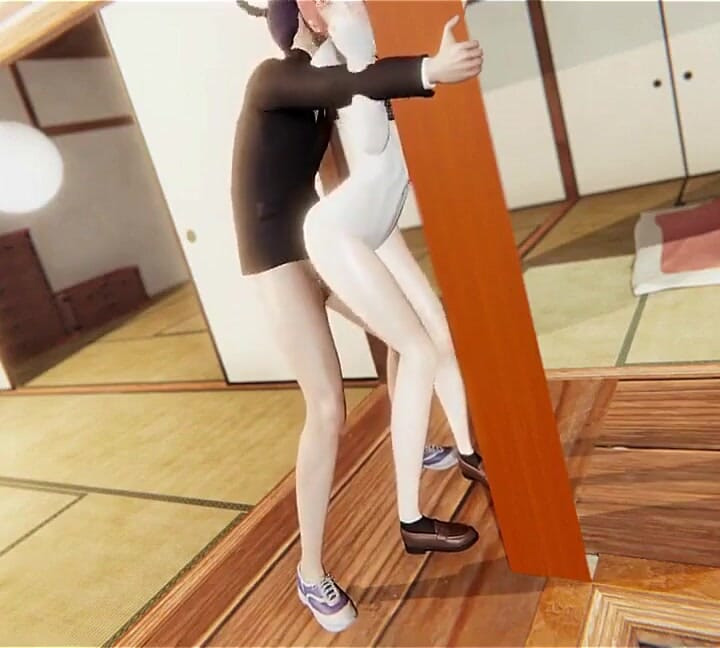Chainsaw Man Hentai - Aki Fucks Makima While She's Clinging to the Column of Her House.
