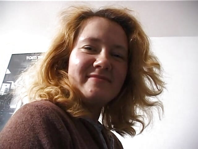 Hairy blonde chick sucks dude's cock at the casting in pov