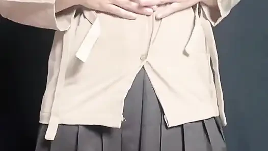 Wanita Pelajar Sma Pulang Sekolah Masturbasi