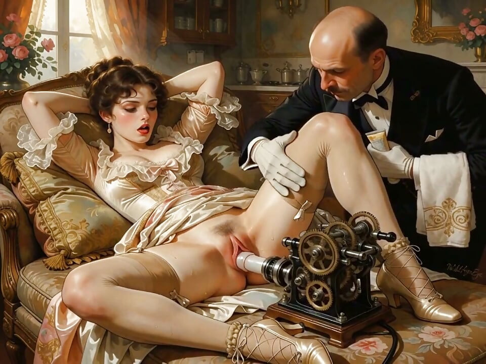 18th-century Technological Invention That Only Upper-class Ladies Could Experience (ai-generated)