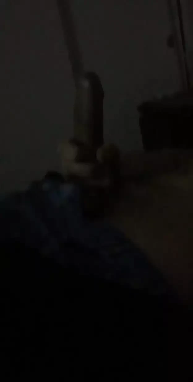 Stroking my fat dick
