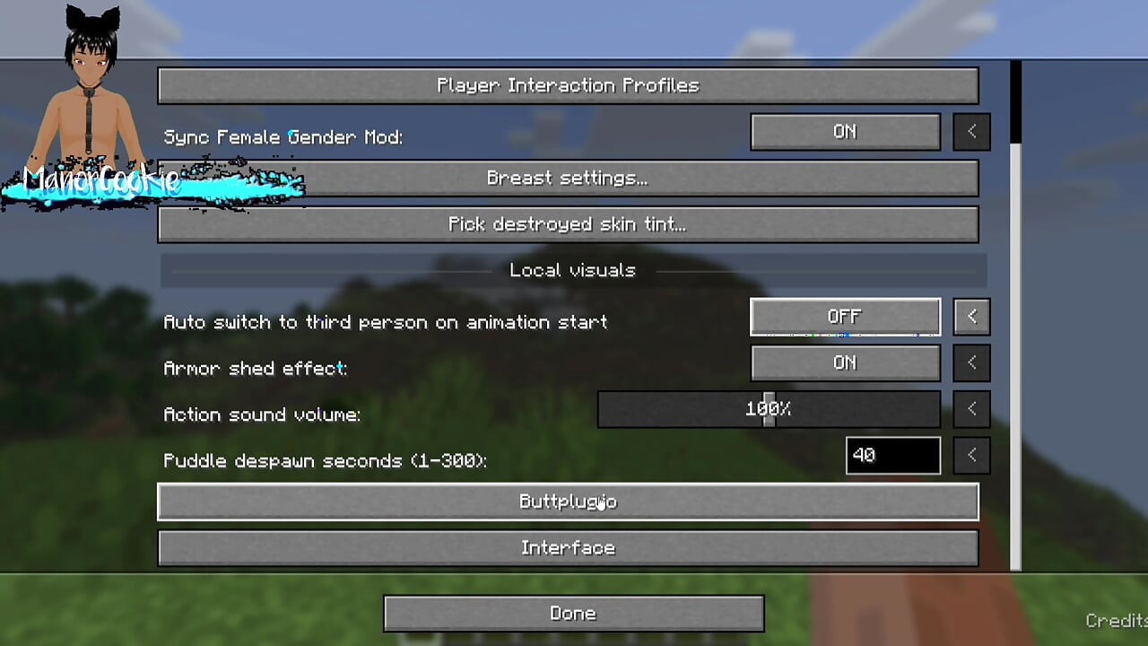 Minecraft mod Needs of Nature - Steve and alex masturbating and showing off some features! Like Cum!
