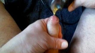 O experimento - masturbando com uma colher e aparador soando