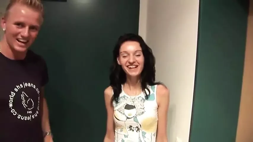 Skinny Brunette Slut Is Open for Exhibitioner Fuck in Front of a Camera
