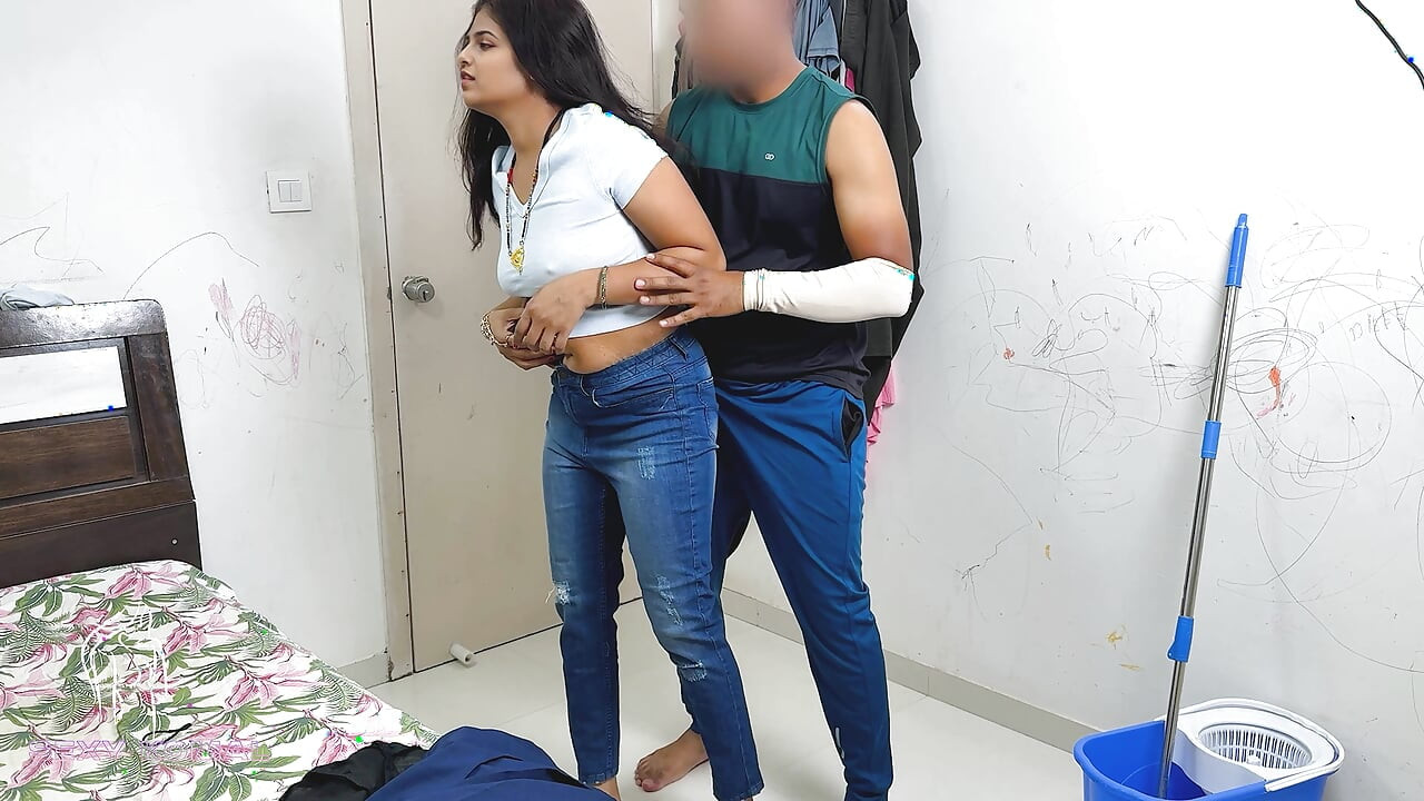"Pussy sealed ass" Komal's husband is very sexy wearing a cleansing jeans top.