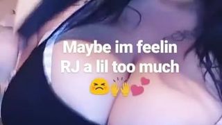 big boobs milf on IG showing her big tits