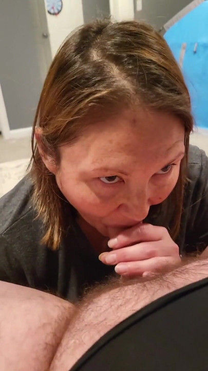 Cock sucking goddess cums over and over while sucking and fingerling her man | Clip 1
