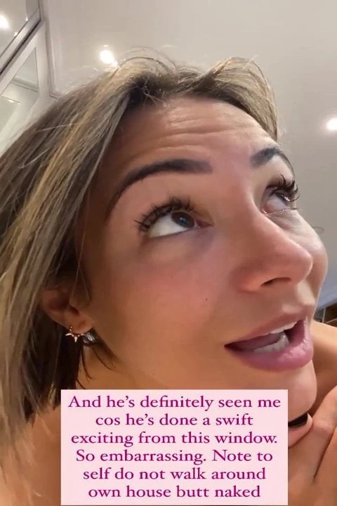 Frankie Bridge is talking about accidentally flashing the cleaner