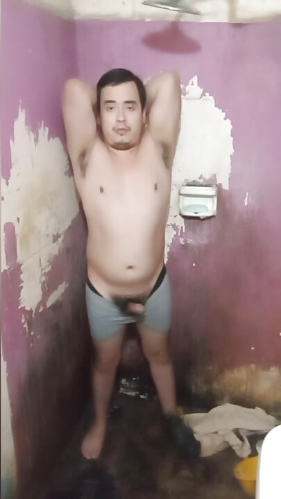 Jesus in boxer pulling his penis 166