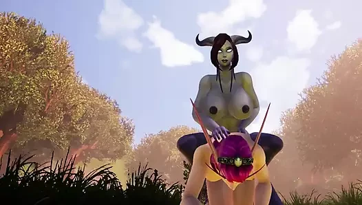 Warcraft Lll porn video – Draenei Futa Dickgirl Fucks Hot Elf - Warcraft Porn Parody