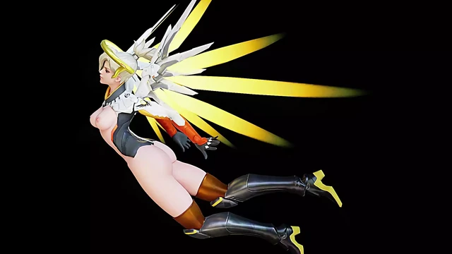 Mercy Floats Angellically With Her Tits and Ass Out