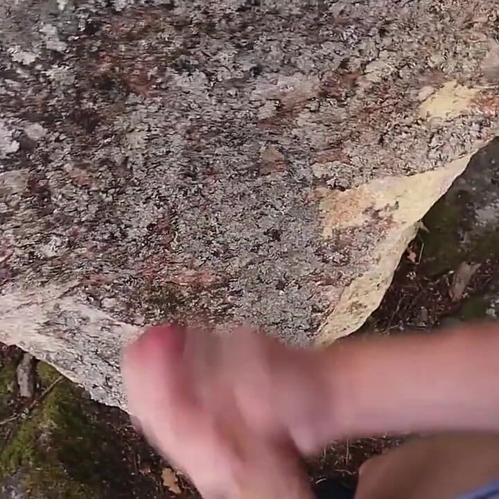Sneaked Behind a Rock Just to Finish Myself off Fast