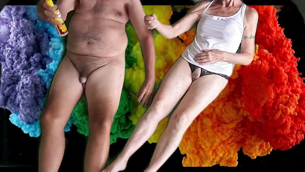 GILF Fucking in Hawaii, on a Green Screen