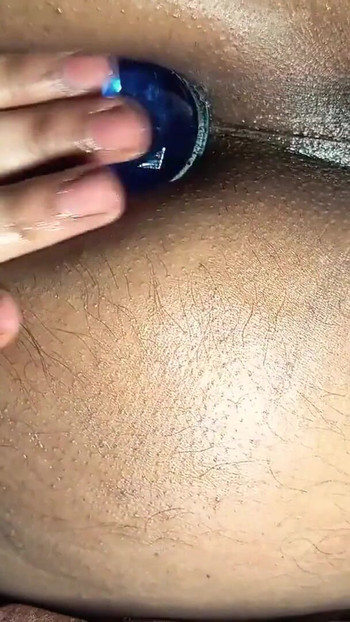 Close-up Deep BIG Butt Plug Masturbation Indian Brown  Tight Pink Asshole | Clip 3