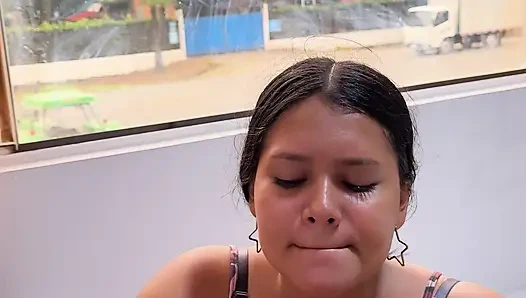 He Loves Jumping on My Cock While Everyone Walks by the Window