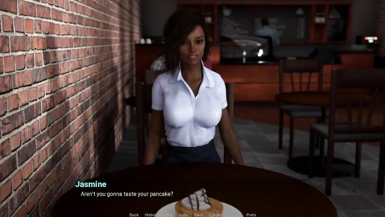 Away From Home Part 27 Ebony Beauty in the Cafe by Loveskysan69