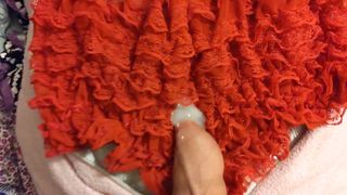 Culotte rouge, branlette + pyjama