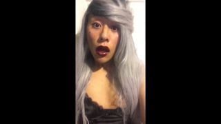 Asian Ts silver hair