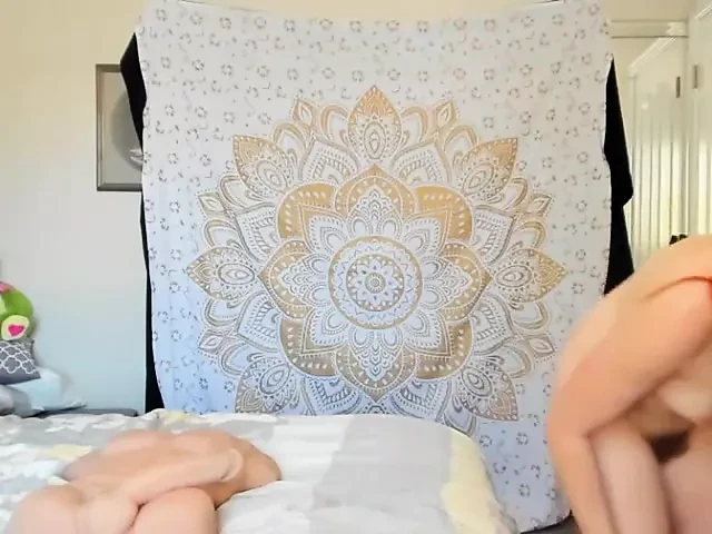 Redhead playing in cam