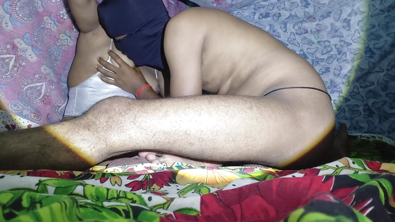 Sister-in-law with brother-in-law in small cloth