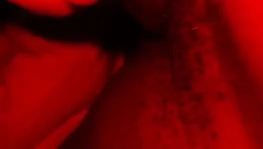 Stepsister plays with my bbc while we're home alone and I cum all over her tits