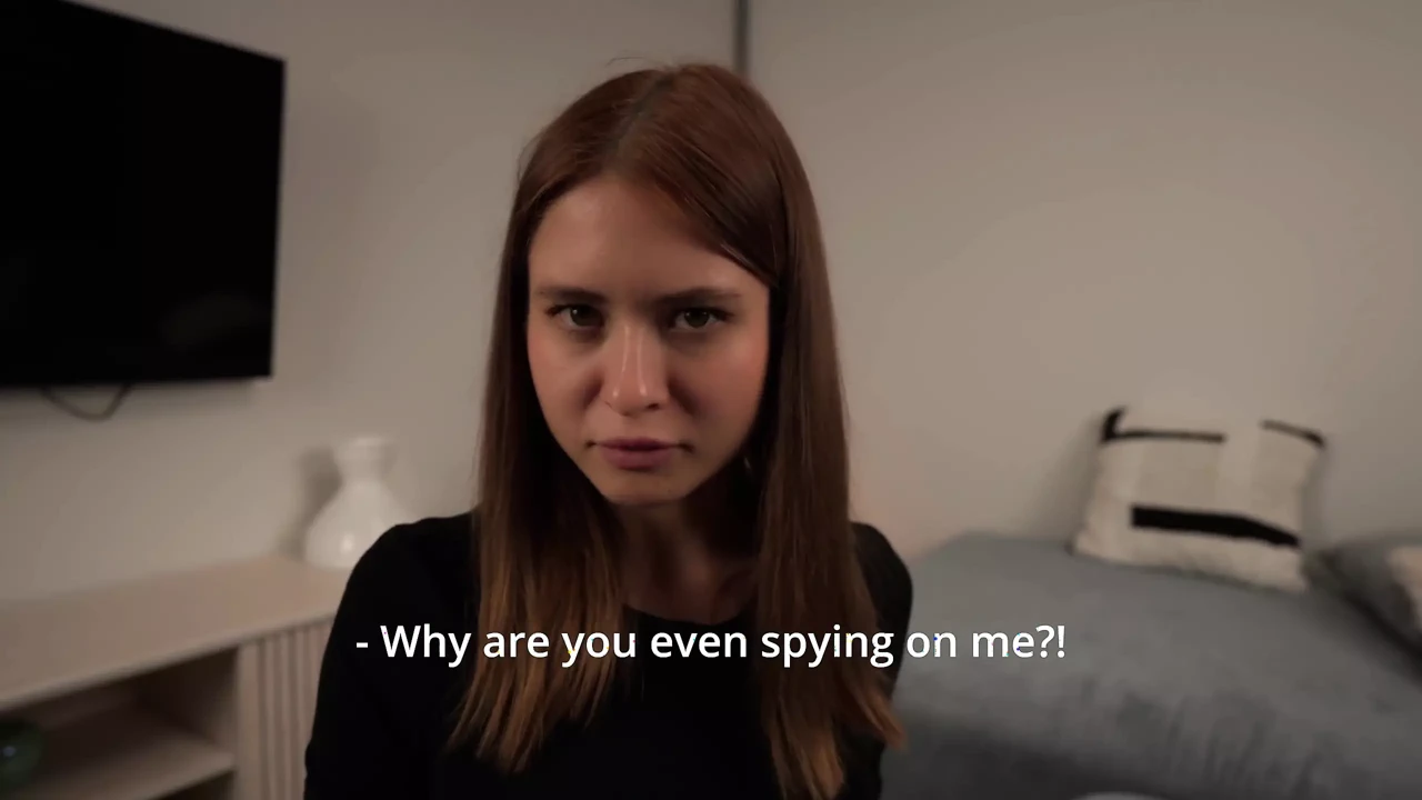 My Stepsis Doesn’t Know That I Control Her Toy. and Then I Fucked Her Horny Pussy Hard. Taboo. POV.