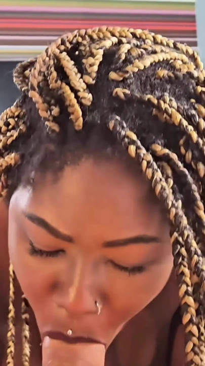 Ebony Babe POV Blowjob Compilation