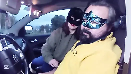 Arabada yüze tokat atma