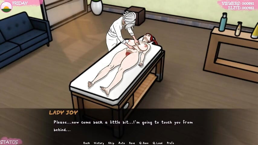 Lust Town - jugabilidad - juego de roles - lesbiana - masaje aceitoso provocando tetas y coño