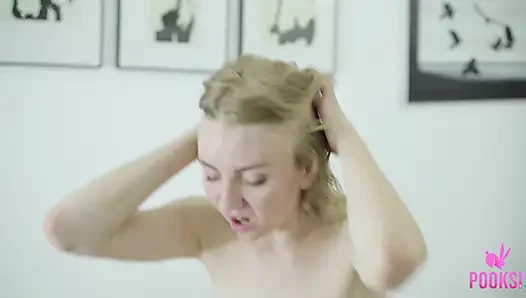 Blonde Teen Stella Opens Her Legs To Get Her Cum Hole Fucked
