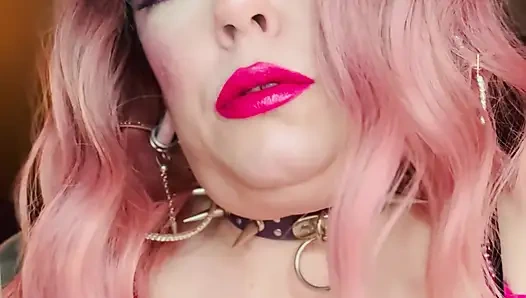 Miss Tina Snua Dressed In Pink Smokes A Richmond Superking Cigarette With Lots Of Dangling - OMI OME Snap Inhales Smoke Rings