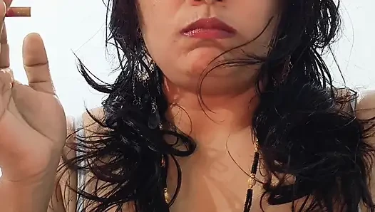 Hardcore Romantic Sex with Smoking Girl Cumshot on Ass