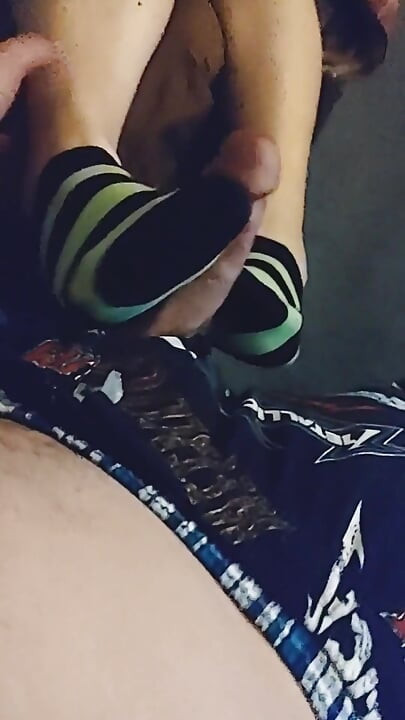 مثير للغاية الكاحل Sockjob و جورب Handjob