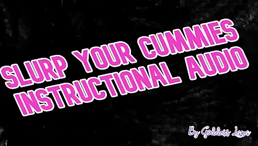 NUR AUDIO - Schlürfen sie ihre spermaladung ein instructional audio von Göttin Lana