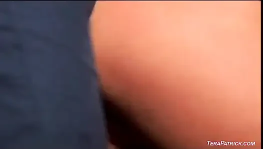 Melissa Lauren receives a facial blast after a hard fucking