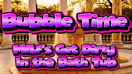 Seksi iri güzel kadın köpük banyosunda seks