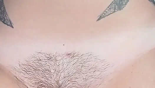 Fingering in a car park with a breast pump