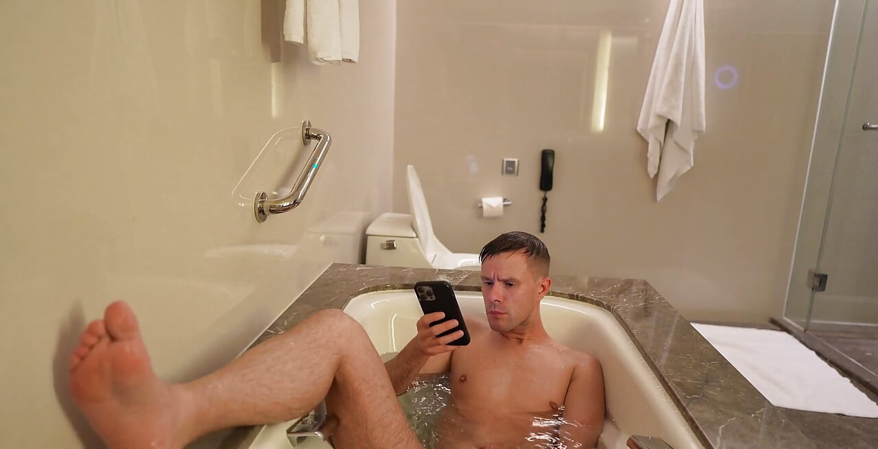 Немного отдыха в ванне от моей летней поездки в Китай