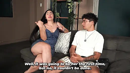 Stepmother discovers her stepson hasn't had sex and decides to teach him.