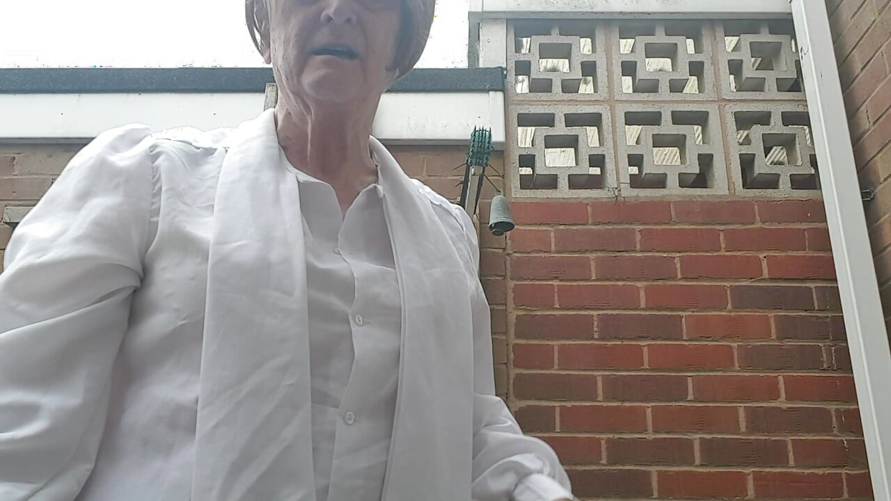 White blouse and skirt