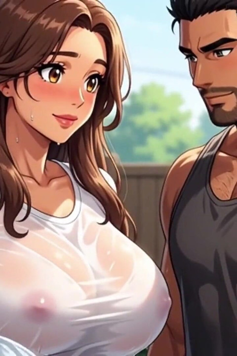 Married Woman Has Hot Secret Sex with Stepbrother After Laptop Delivery While Husband Waits Outside (ai Generated)
