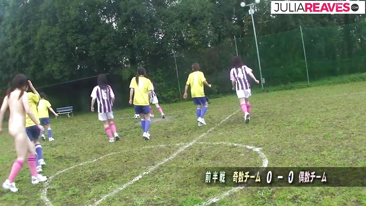 Hot girl sucks massive cocks then gets a hard fuck on the field