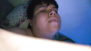 A nice Latin ass getting penetrated by a dildo