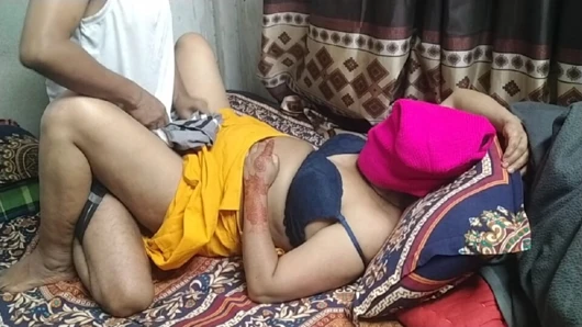 Desi village wife with husband first time romance